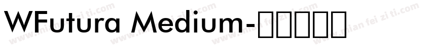 WFutura Medium字体转换